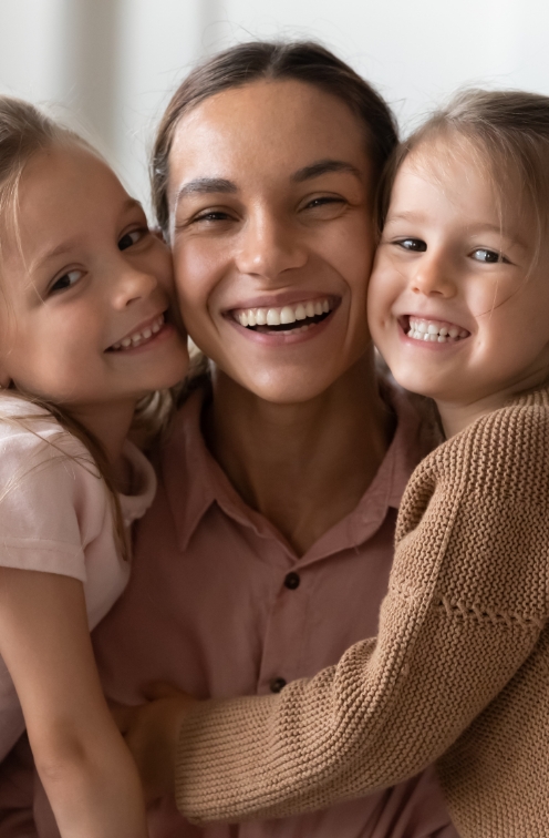 family smiling