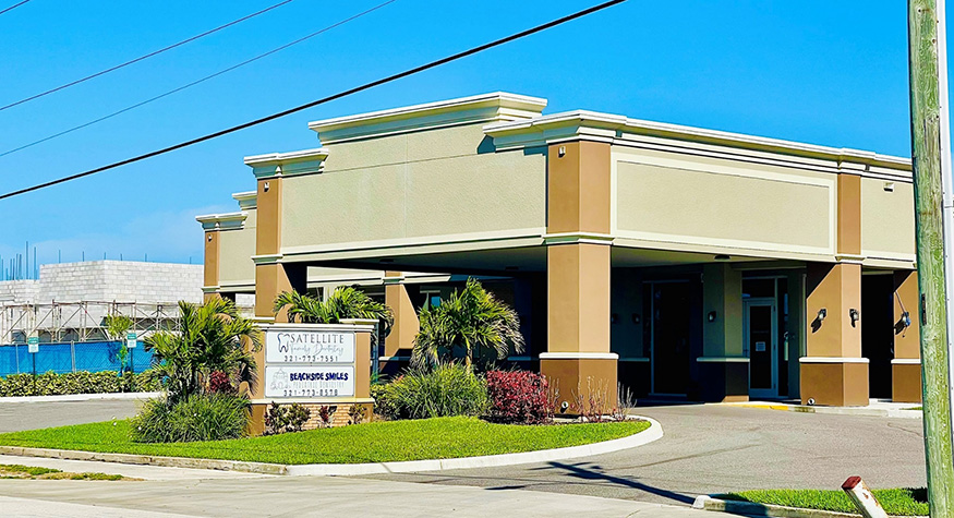 Exterior of pediatric dental office in Satellite Beach