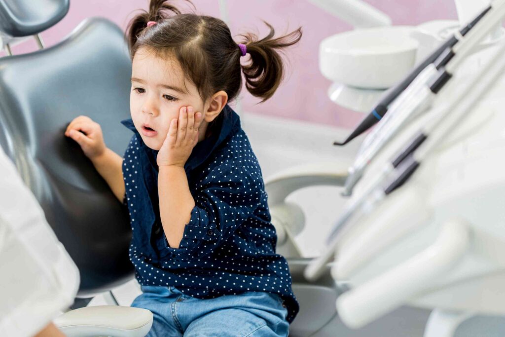 Child with tooth pain